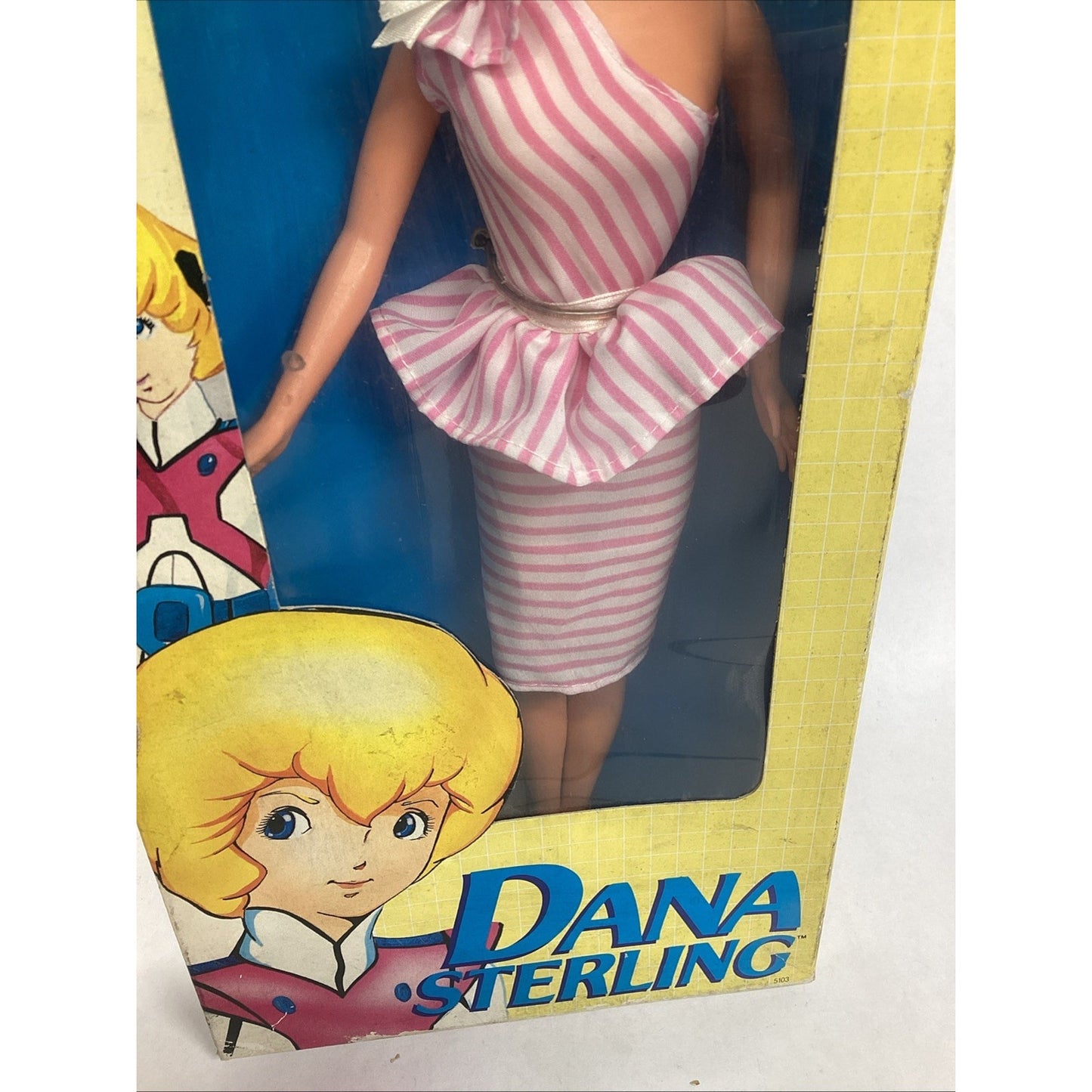 1985 NOS Robotech Matchbox DANA STERLING Pink Dress 11 ½” Action Figure Doll