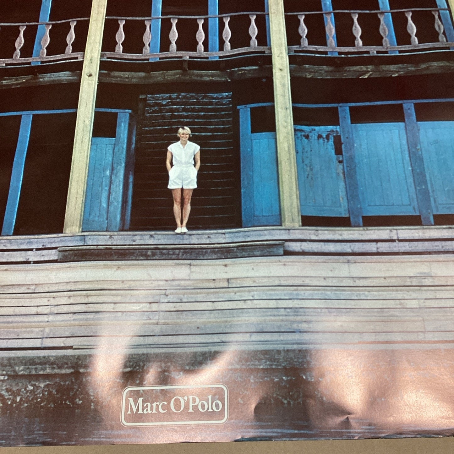 Vintage Marc O’Polo Woman In Front Of Building Poster - 39.5x27.5”