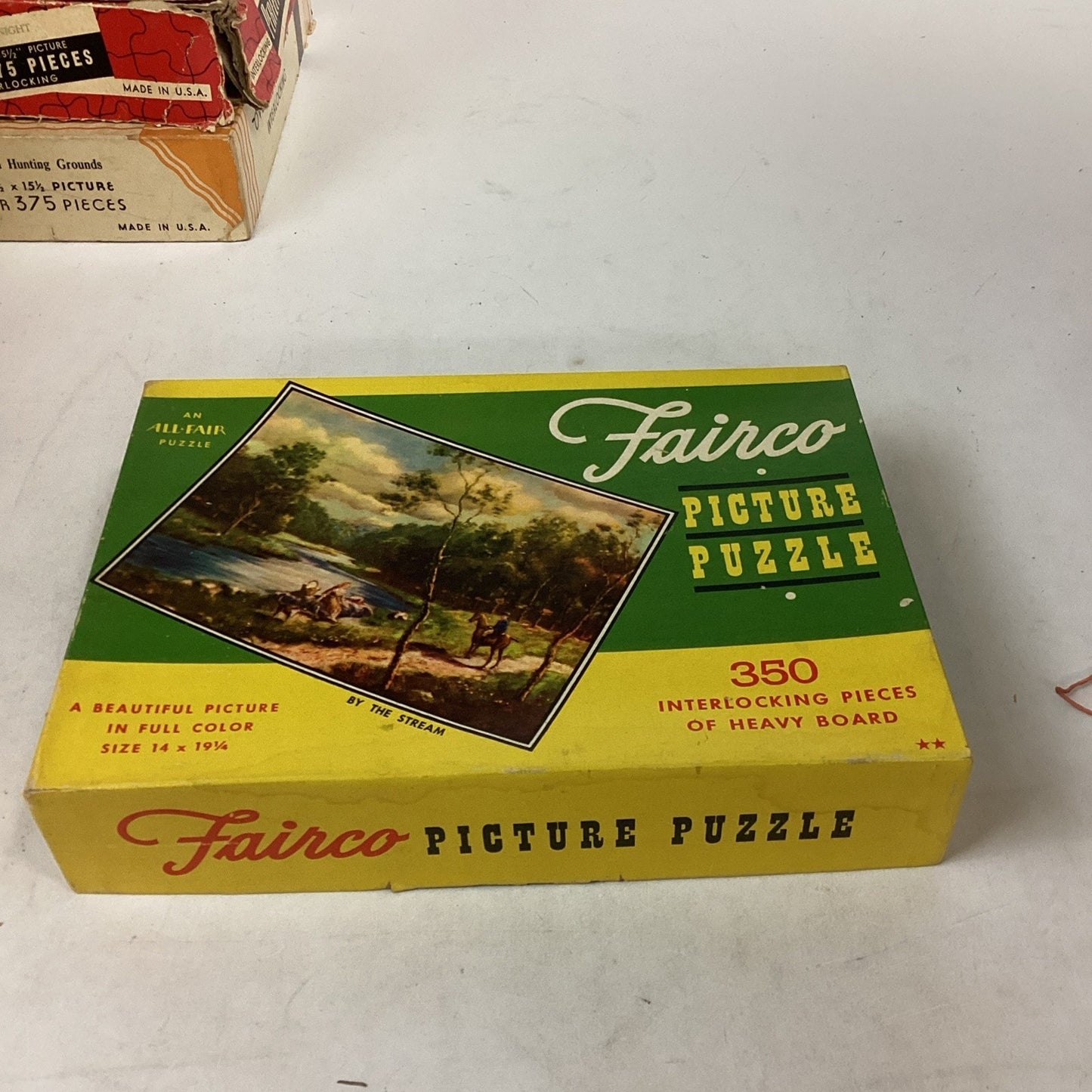 Set Of 6 Vintage Wooden Perfect Picture Puzzles
