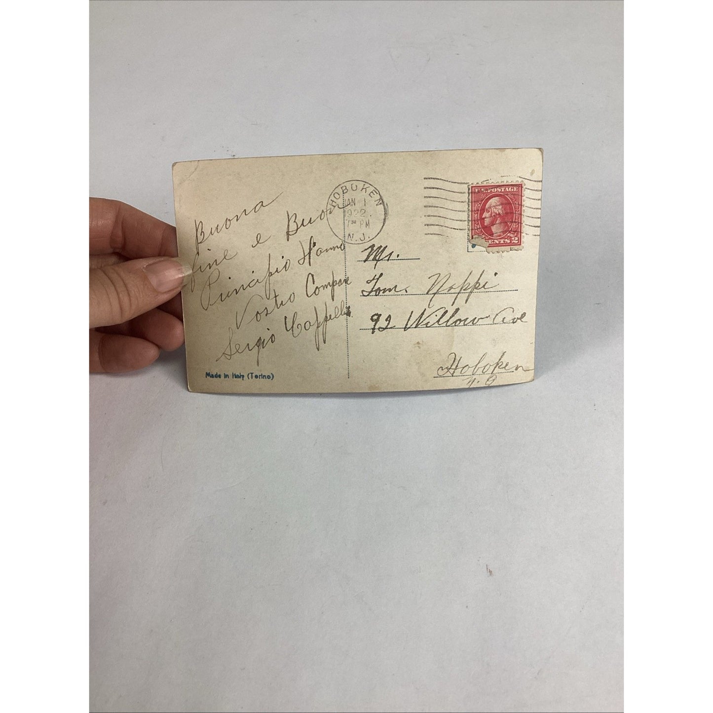 Set Of 5 Antique Italian Postcards