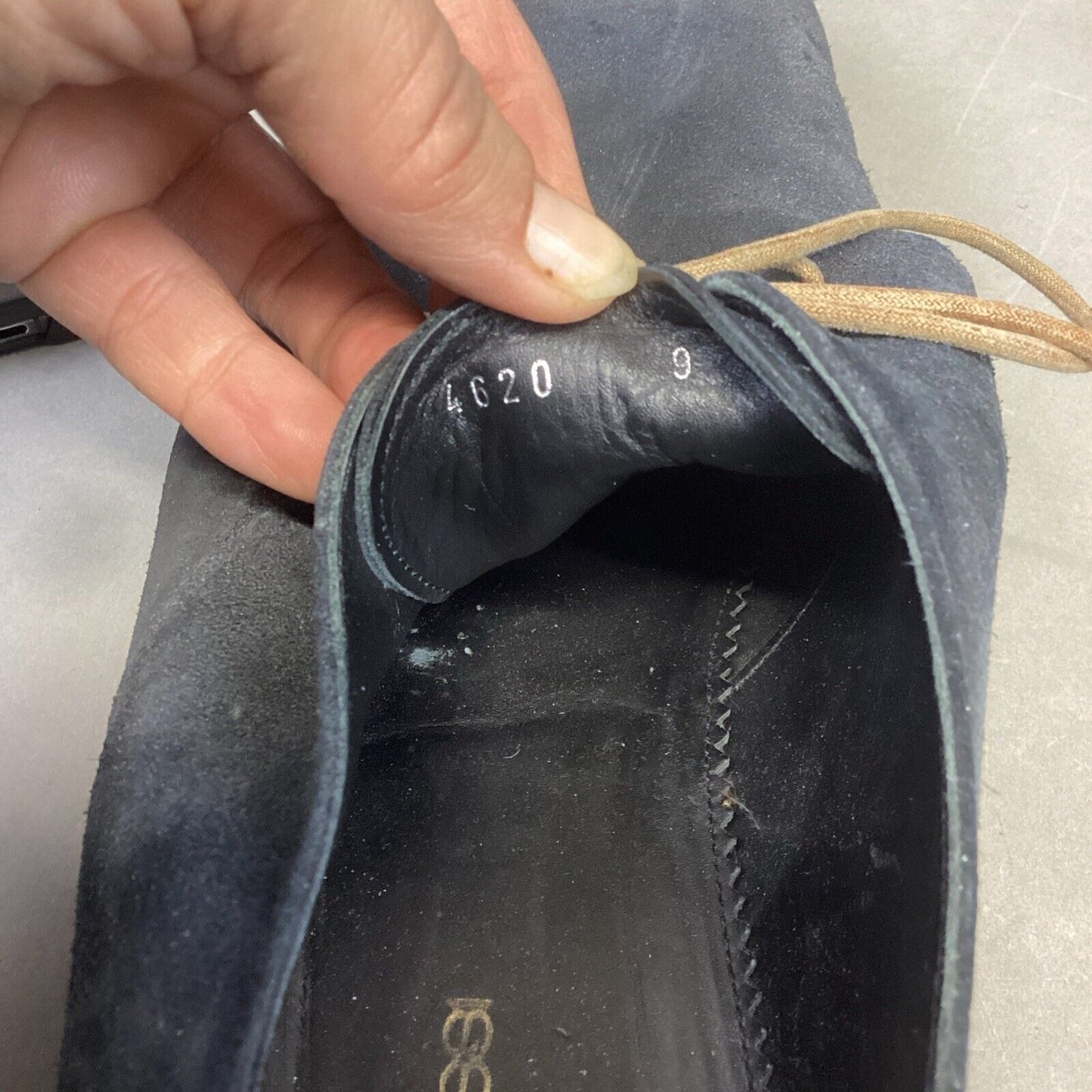 Sergio Rossie Blue Suede Oxford Shoes With Blue Camo Bottoms #4620 - 9