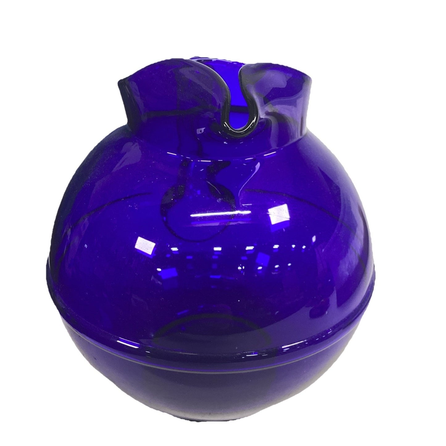 Cambridge Hand Blown Glass Art Deco Cobalt Blue Pitcher - 3400 Line
