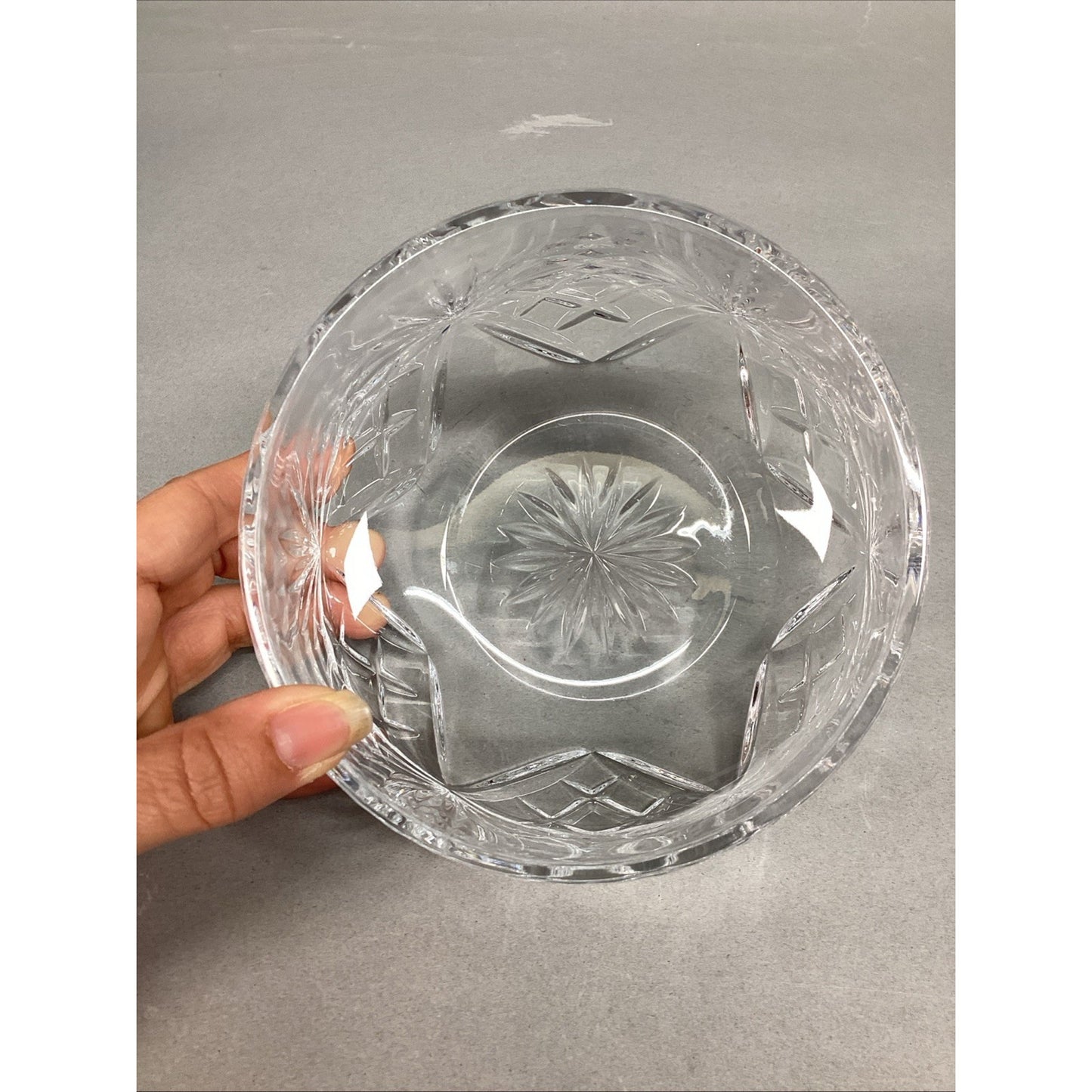 VTG ROGASKA Crystal Concave Bowl Richmond Pattern 5.25”Dx3.25”H - Signed