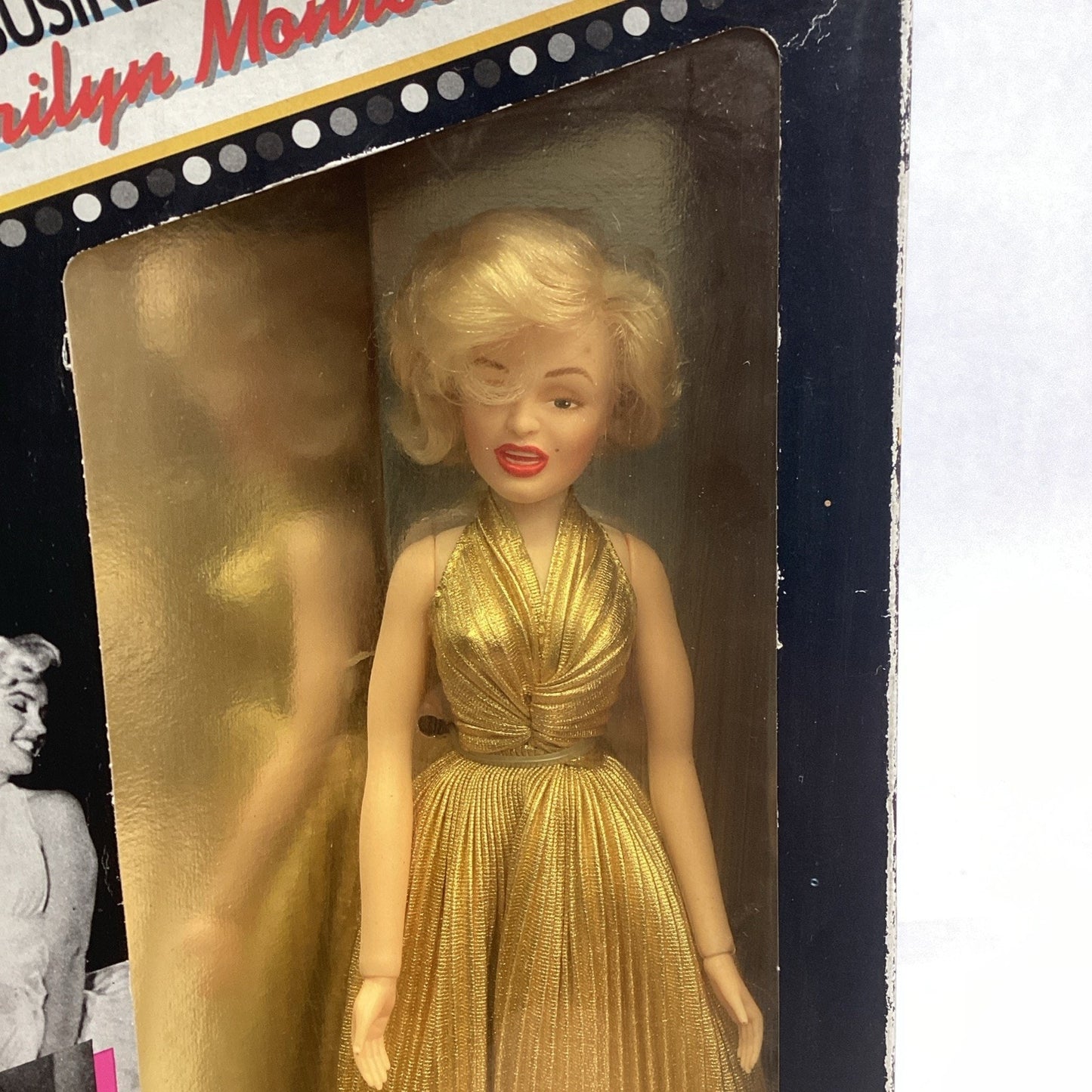 Marilyn Monroe Doll There's No Business Like Show Business Gold Dress - NOS