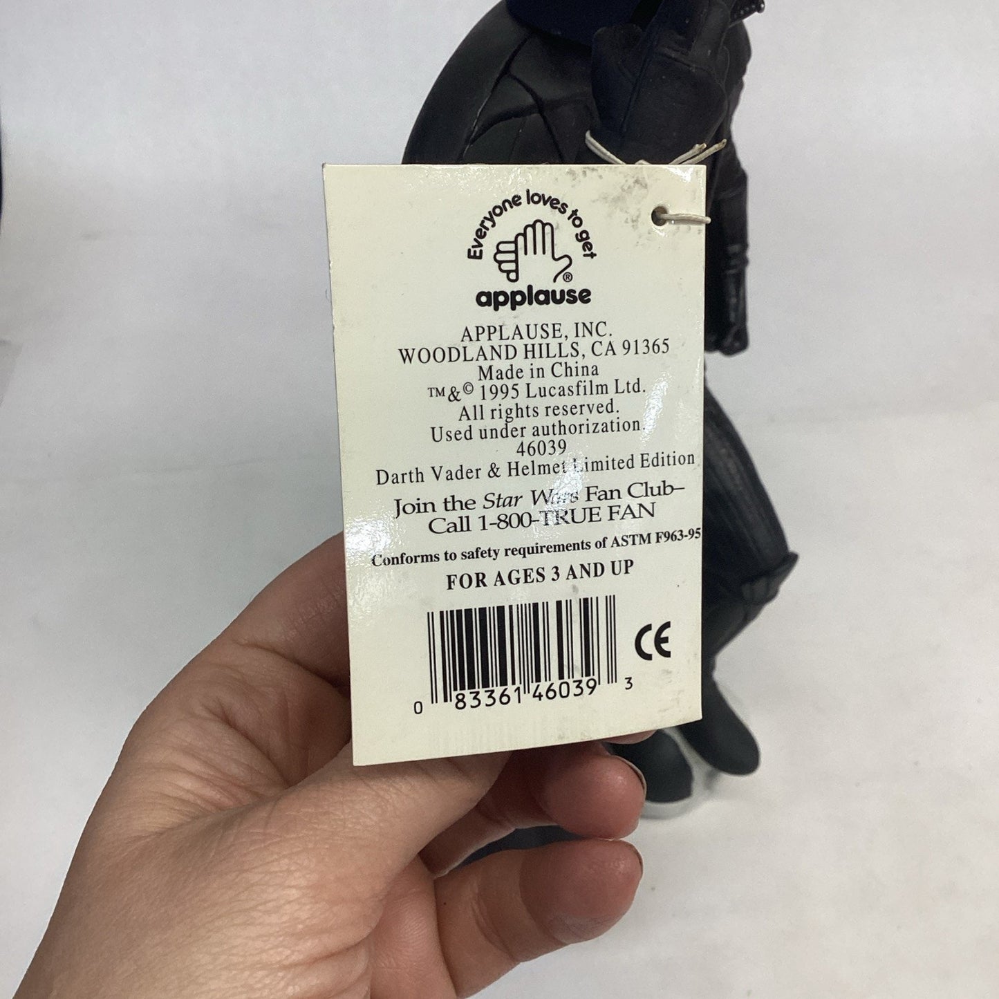 1995 Star Wars Applause 10” Darth Vader Limited Edition #18183