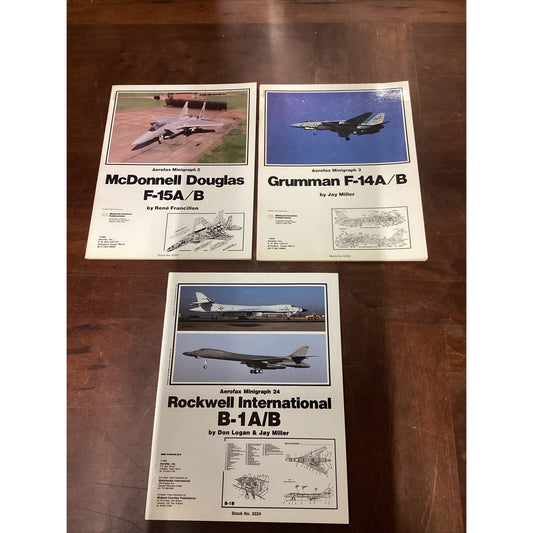 McDonnell Douglas Minigraph 2, Grumman F-14 Minigraph 3, Rockwell B-1A Minigraph