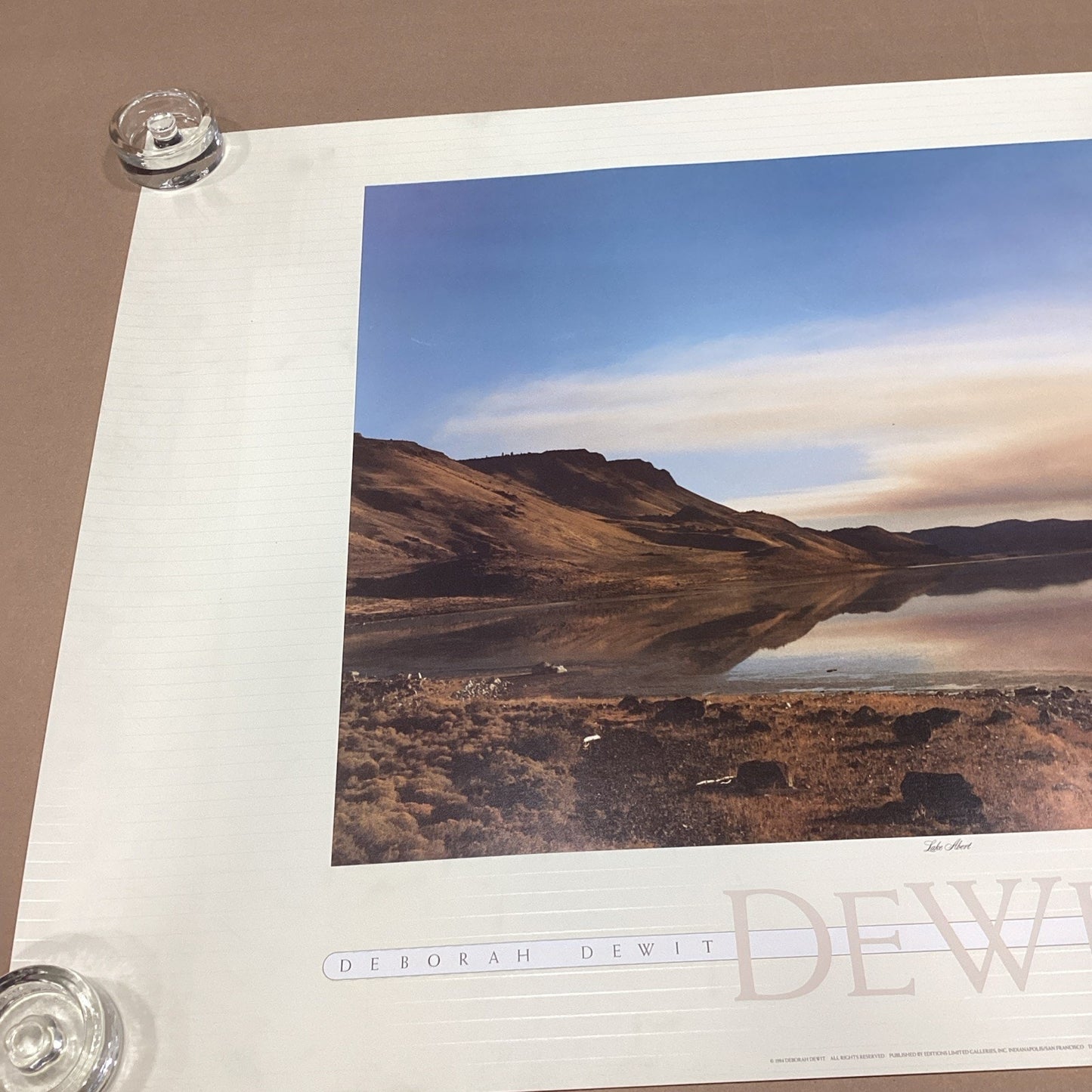 1984 Deborah Dewit Editions Limited Lake Albert Poster Print - 36x25”