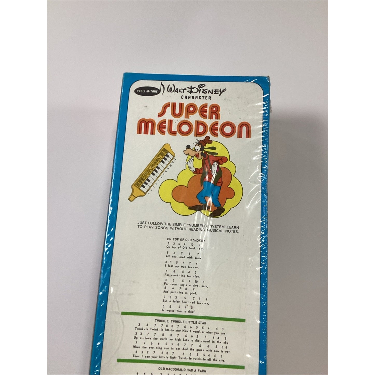 Vintage Rare NOS Disney Super Melodeon 12 Piano Keys