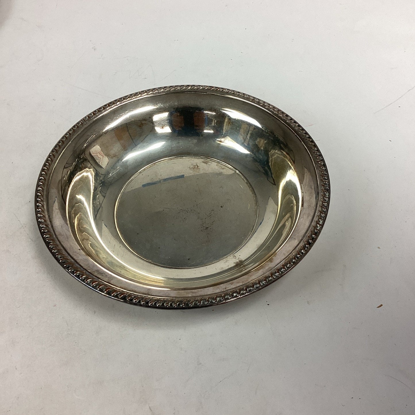 Lot Of 10 Silver Plated Platters, Bowls, Sugar/Creamer And Spoon