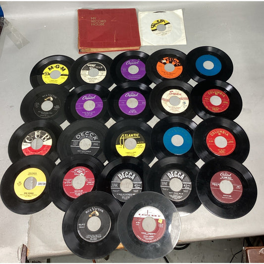 Lot Of 23 Misc Orchestra & Instrumental Records W/ A Record Holder