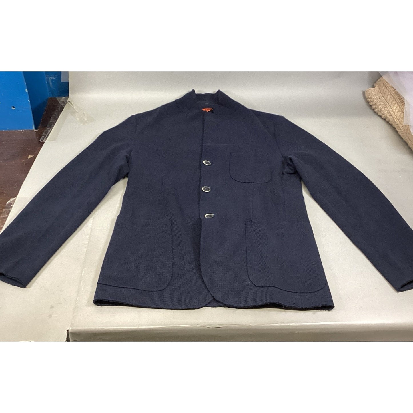 Barena Venezia Men's Navy Blue Button-Up Shirt/Jacket - Size 54