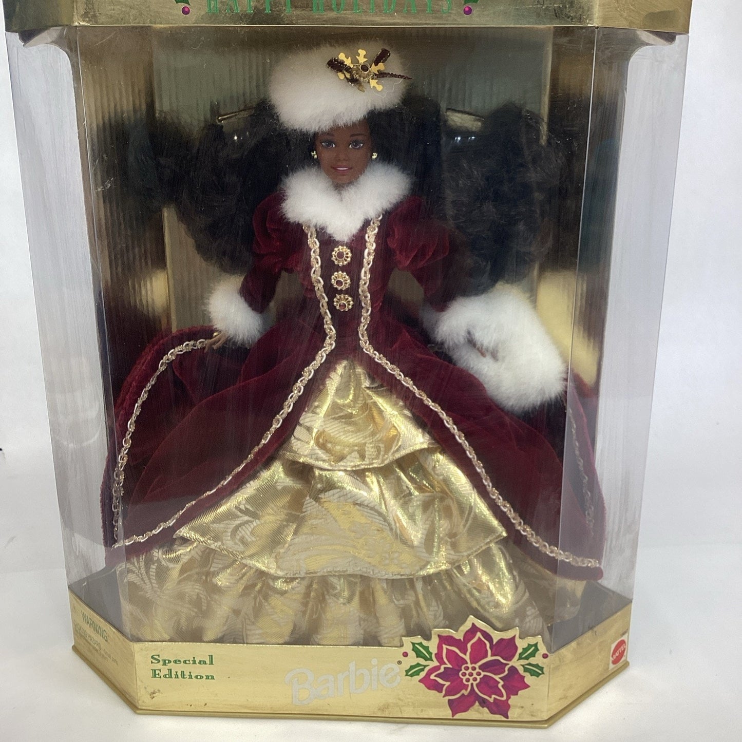 1996 Mattel African American Special Edition Happy Holidays Barbie