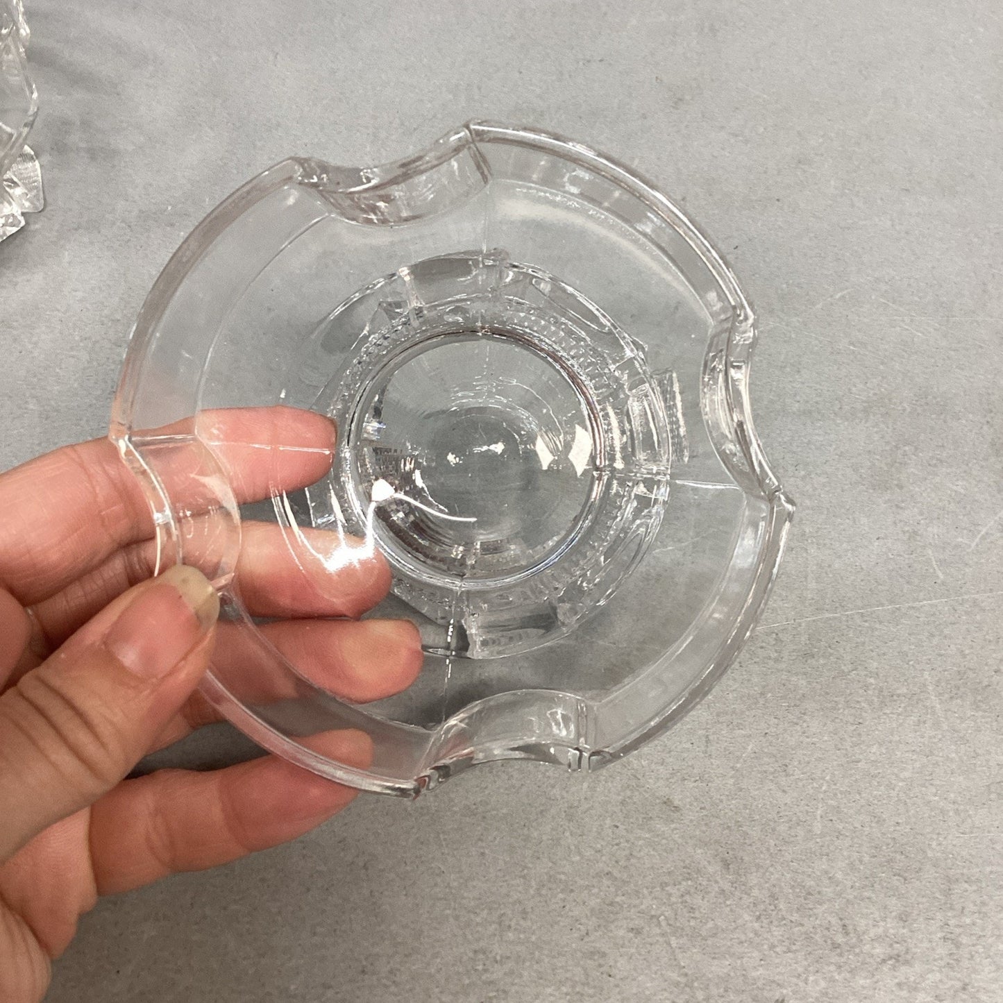 Set Of 5 Antique Duncan & Sons Celtic Cross Glass Honey/Dessert Dishes - c.1882