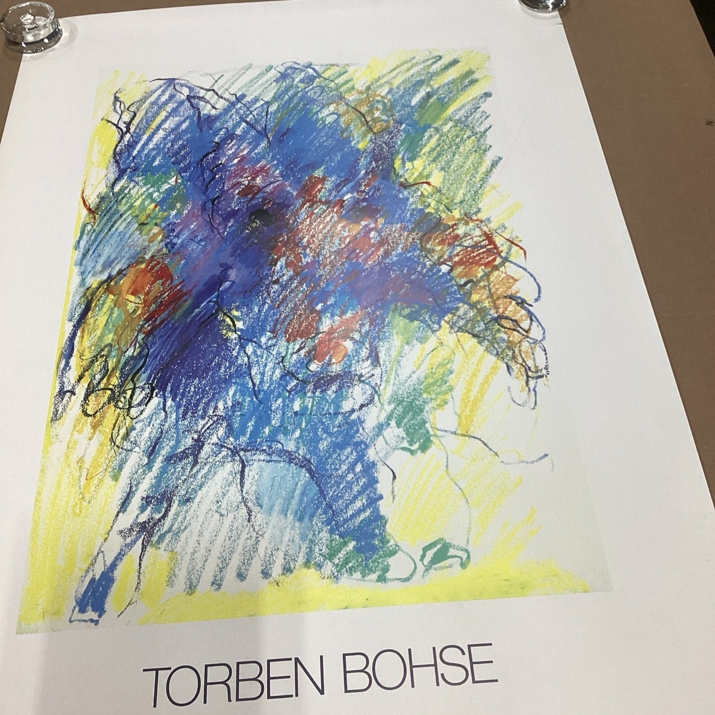 Torben Bohse Abstract Art Poster - 39.5x27.25” - Anton M. Jensen