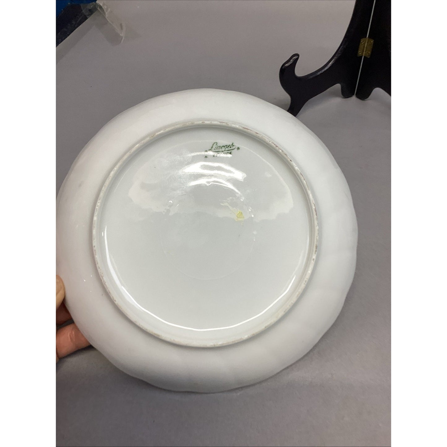 Limoges Floral White Dessert Dish - Made In France