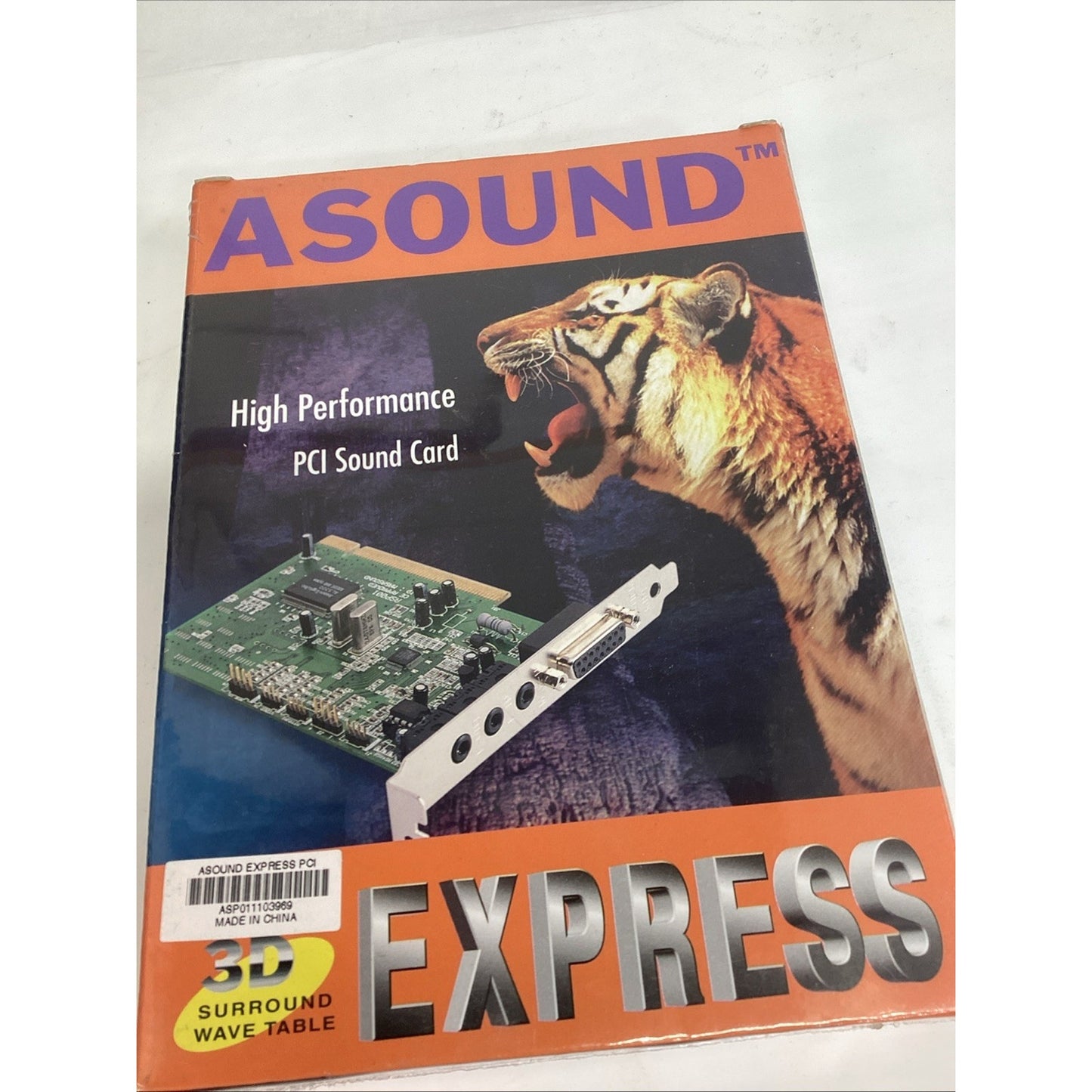 Vintage Asound Express PCI Sound Card ASP0111 - NOS - 3D Surround Wave Table