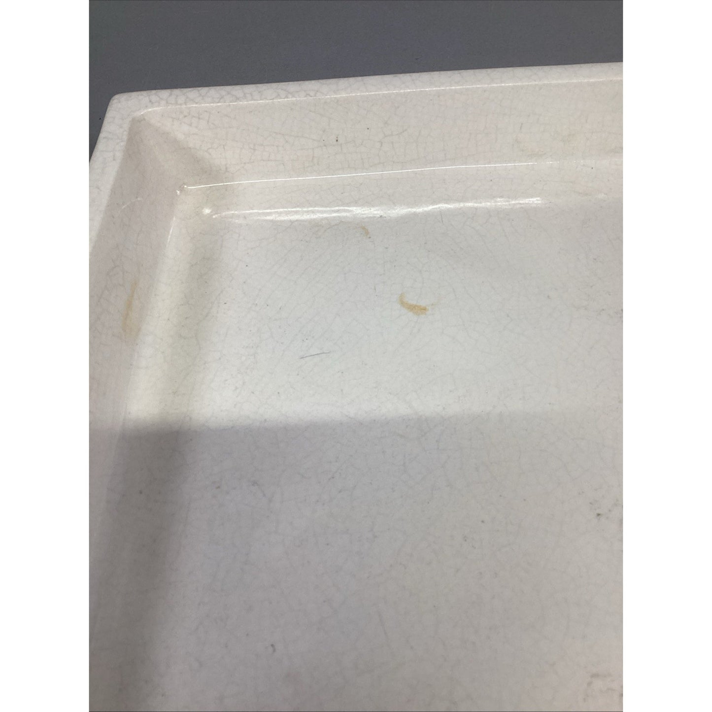 Porcelain Heavy White Serving Tray - 15.75x10.75x2”