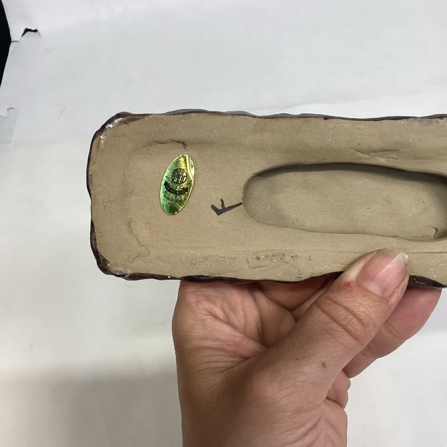 Bruce Lee Ceramic Sculpture Nunchucks Fighter - NOS