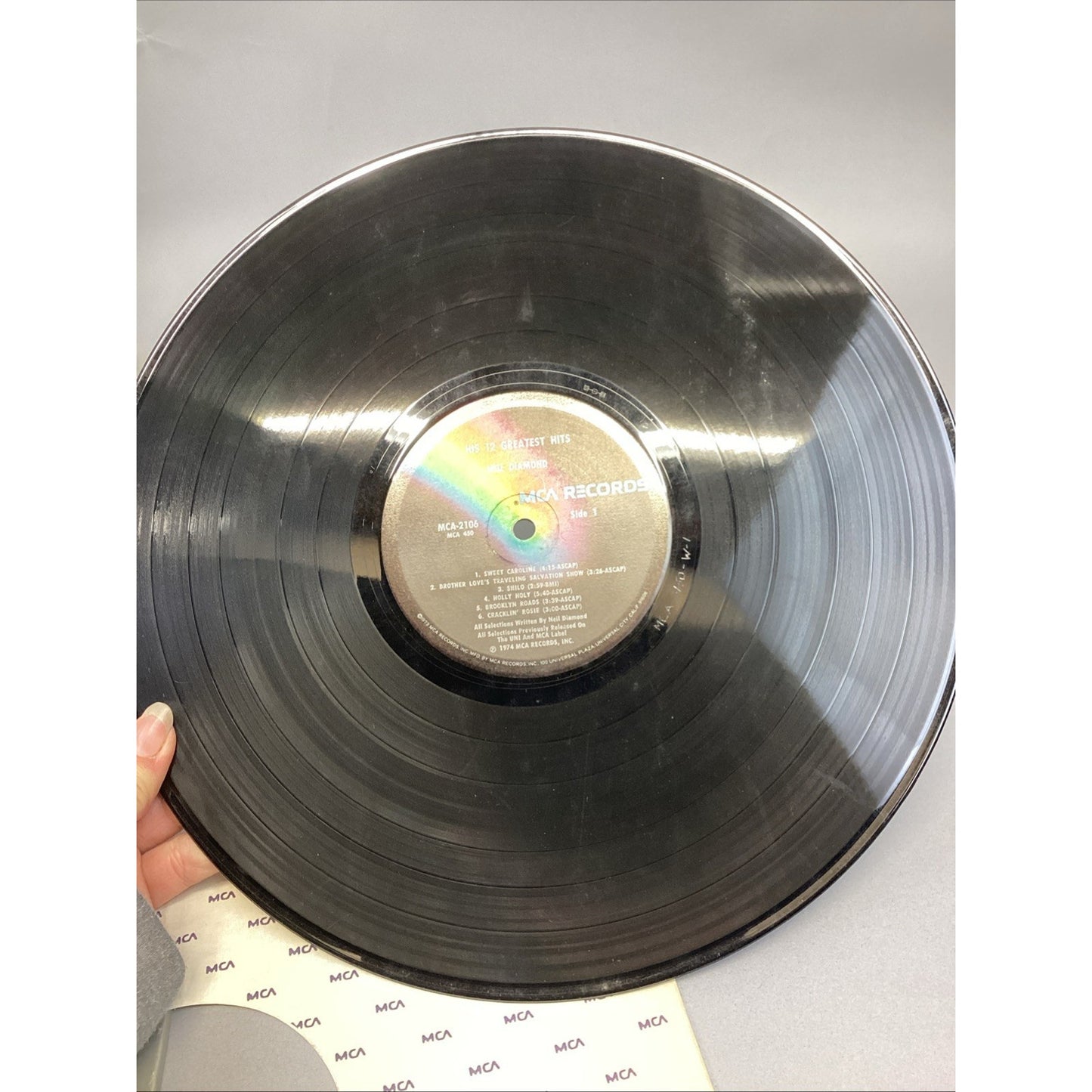 Neil Diamond 12 Greatest Hits & Neil Diamond Double Gold Vinyl Records