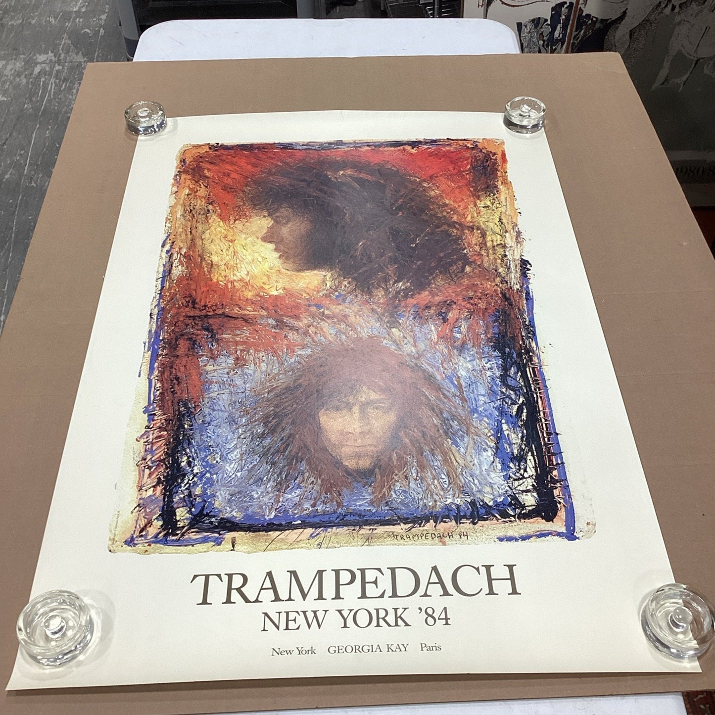 Trampedach New York ‘84 Abstract Art Poster - 39.25x27.25”