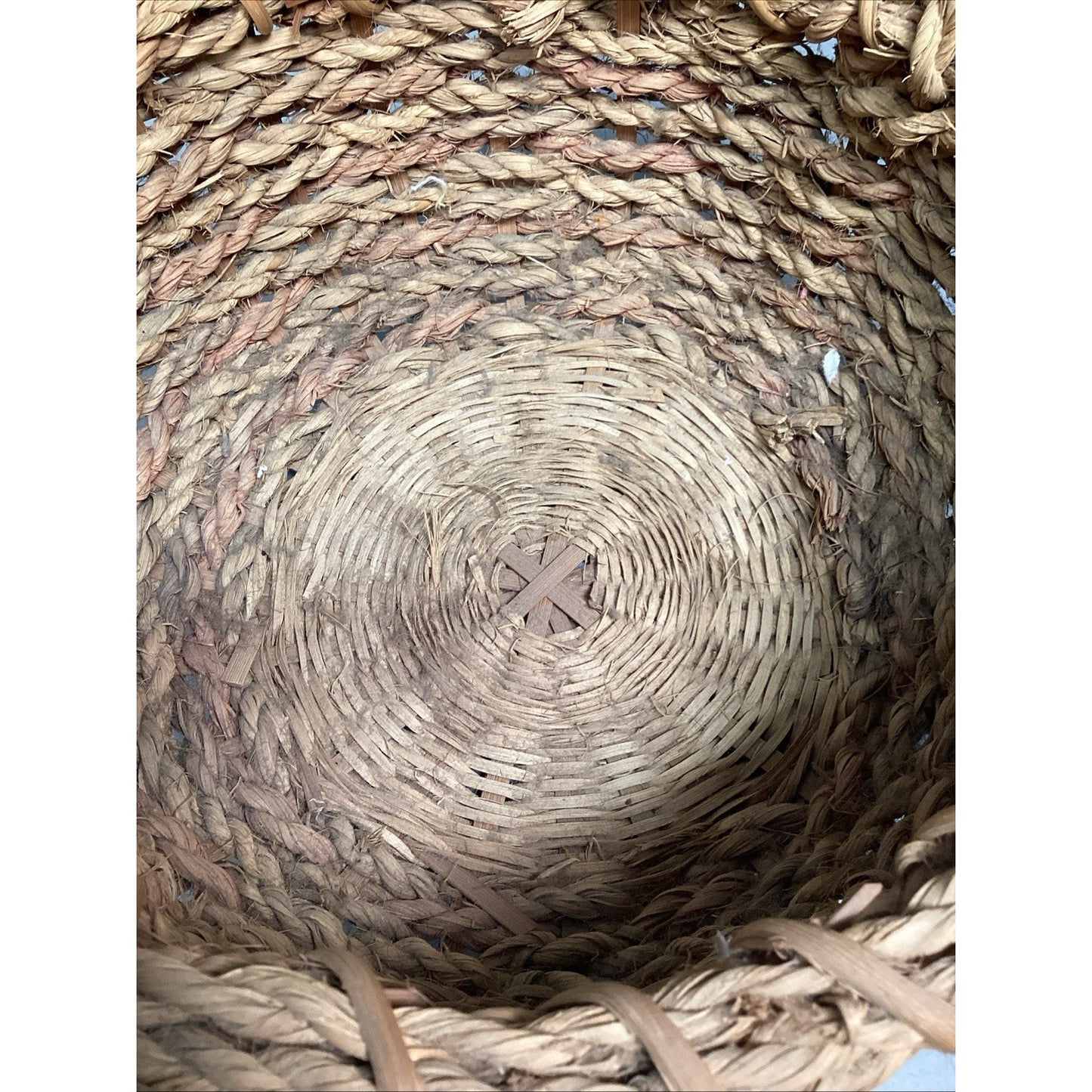 Vintage Woven Basket - 15”Hx11.75”D