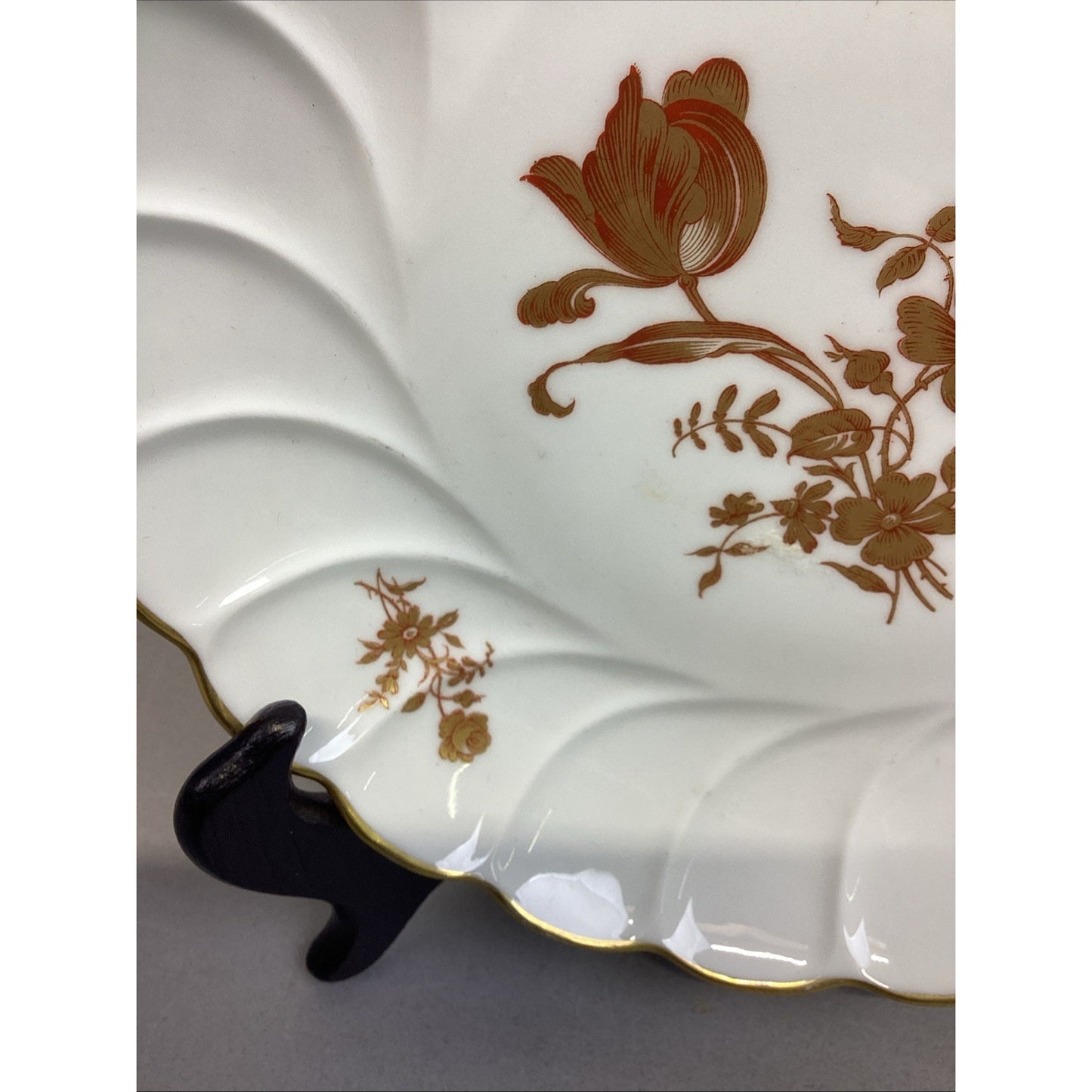 Limoges Floral White Dessert Dish - Made In France