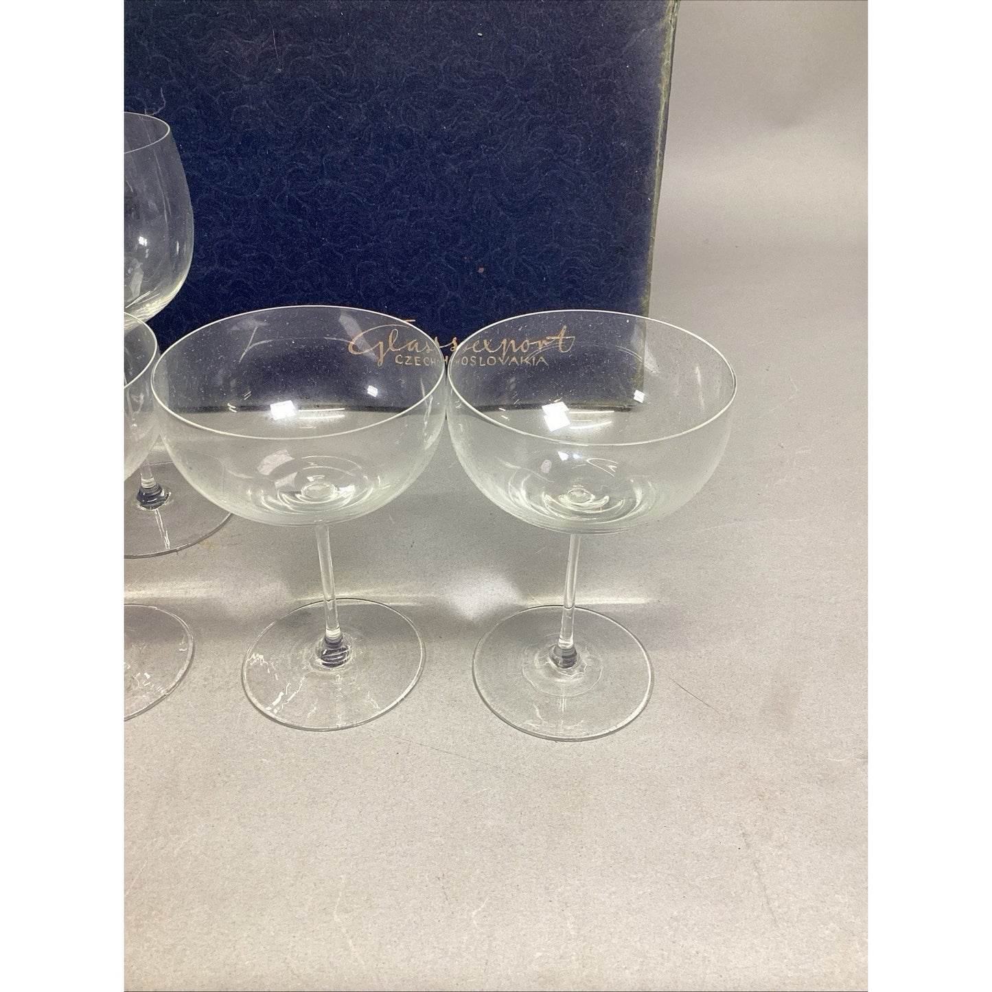 Stemware By Harrachov Champagne And Wine Glasses With Original Boxes