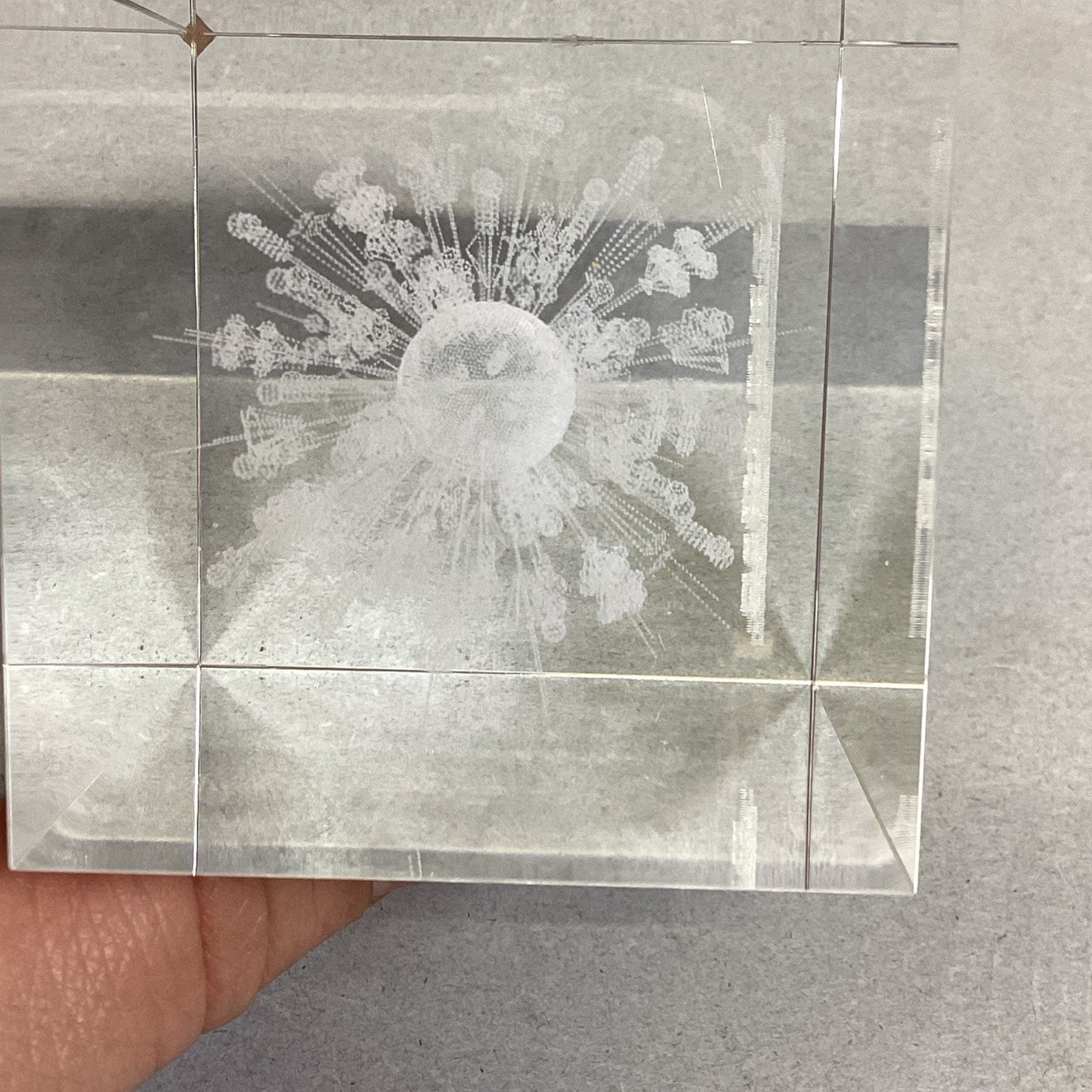 The Metropolitan Opera 3D Laser Crystal Glass Block Paperweight