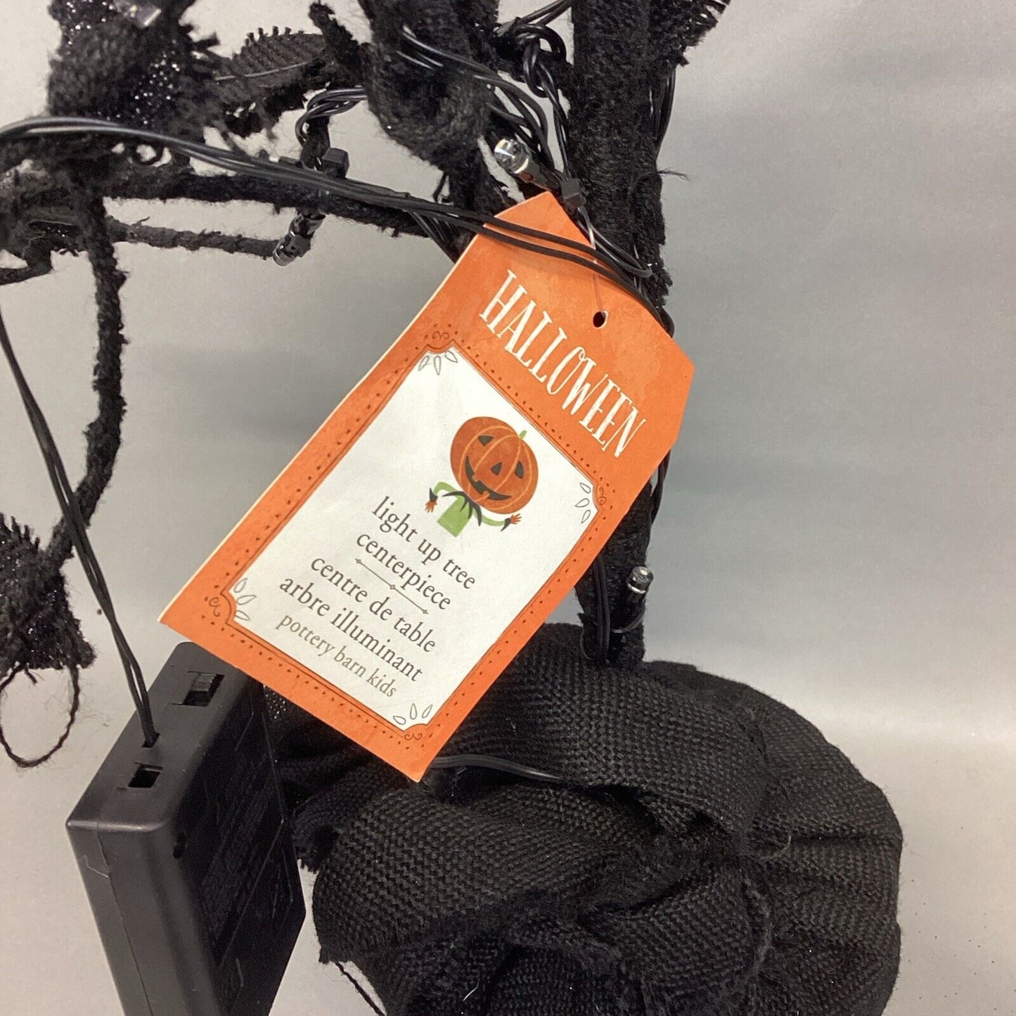 Halloween Black Light Up Tree And 2 New Northland Black Light Up Garland