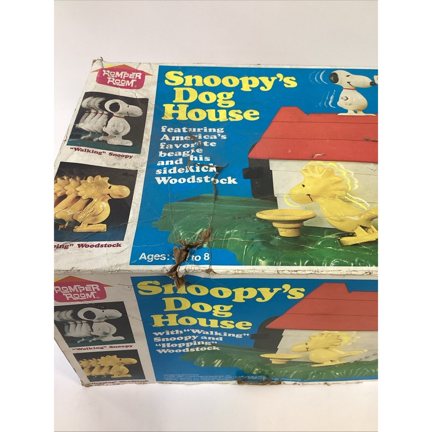1958-1965 Snoopy’s Dog House With Snoopy & Woodstock By Hasbro W/ Original Box