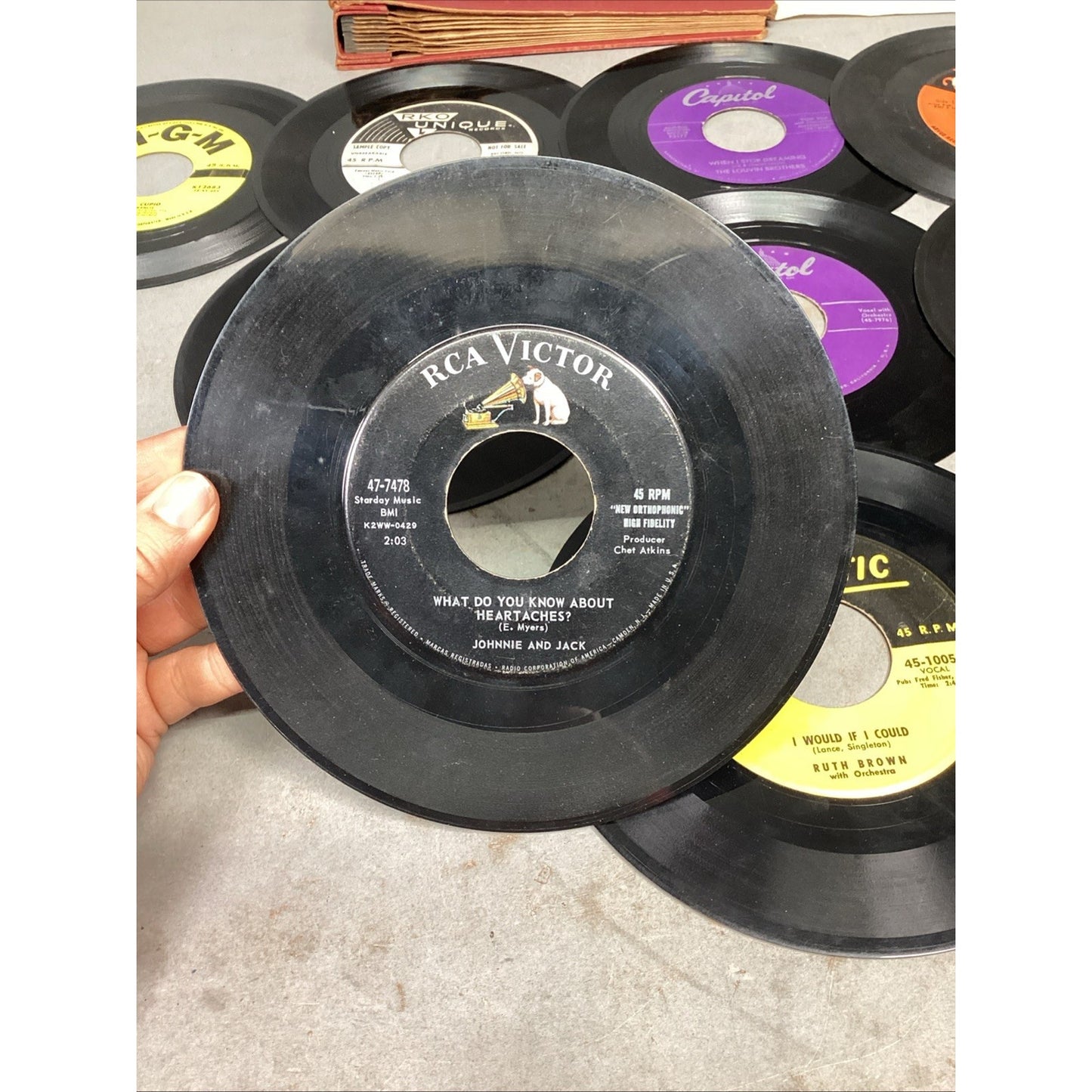 Lot Of 23 Misc Orchestra & Instrumental Records W/ A Record Holder