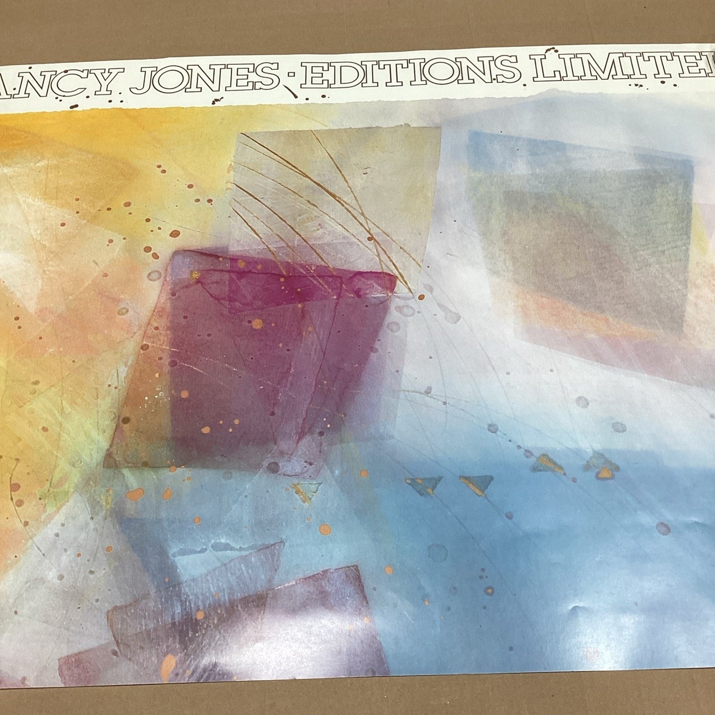 1983 Nancy Jones Editions Limited Poster - 37.25x27”