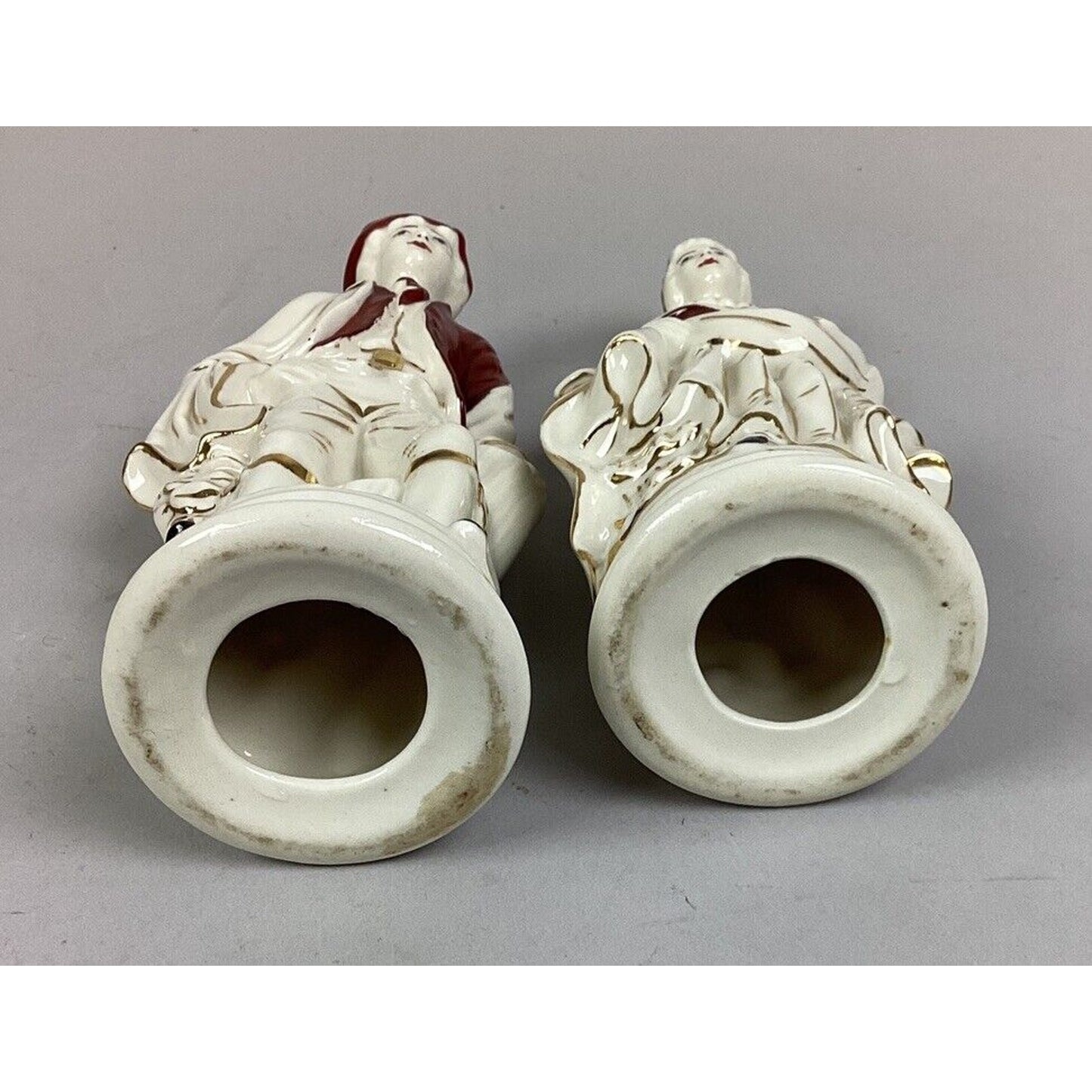 Set Of 2 Vintage Porcelain Figurines - Man & Woman