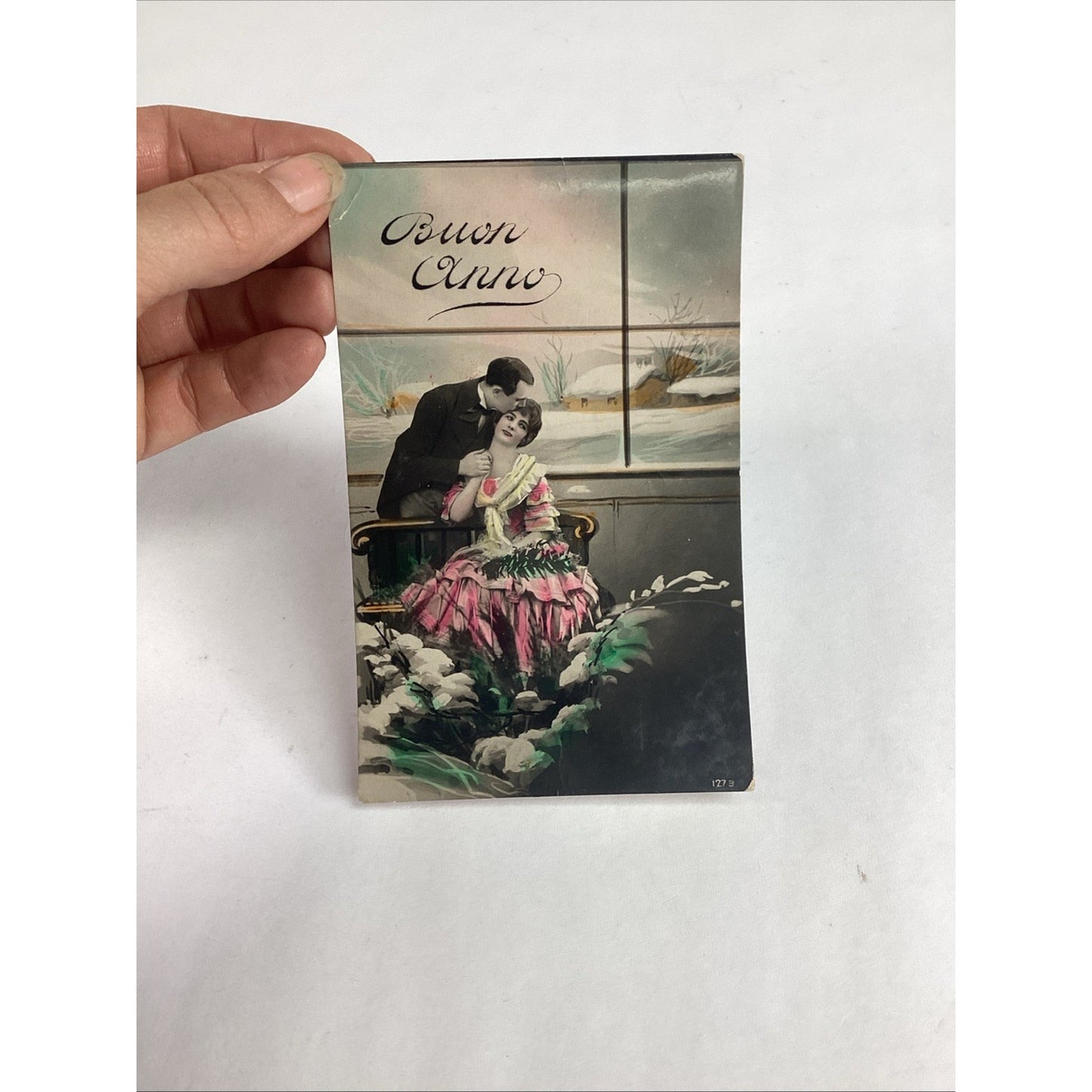 Set Of 5 Antique Italian Postcards