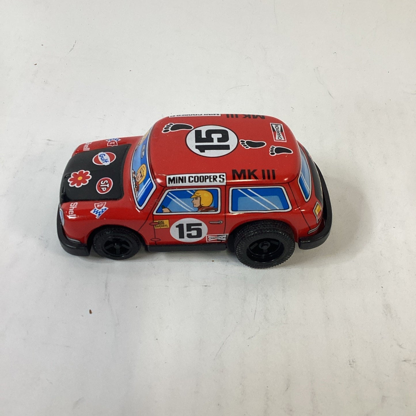 Lot of 3 Vintage Friction Cars - Mini Cooper, Beetle & Cabriolet - NOS