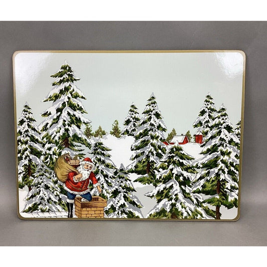 Williams Sonoma Santa Claus Down The Chimney Cutting Board - 16x12”