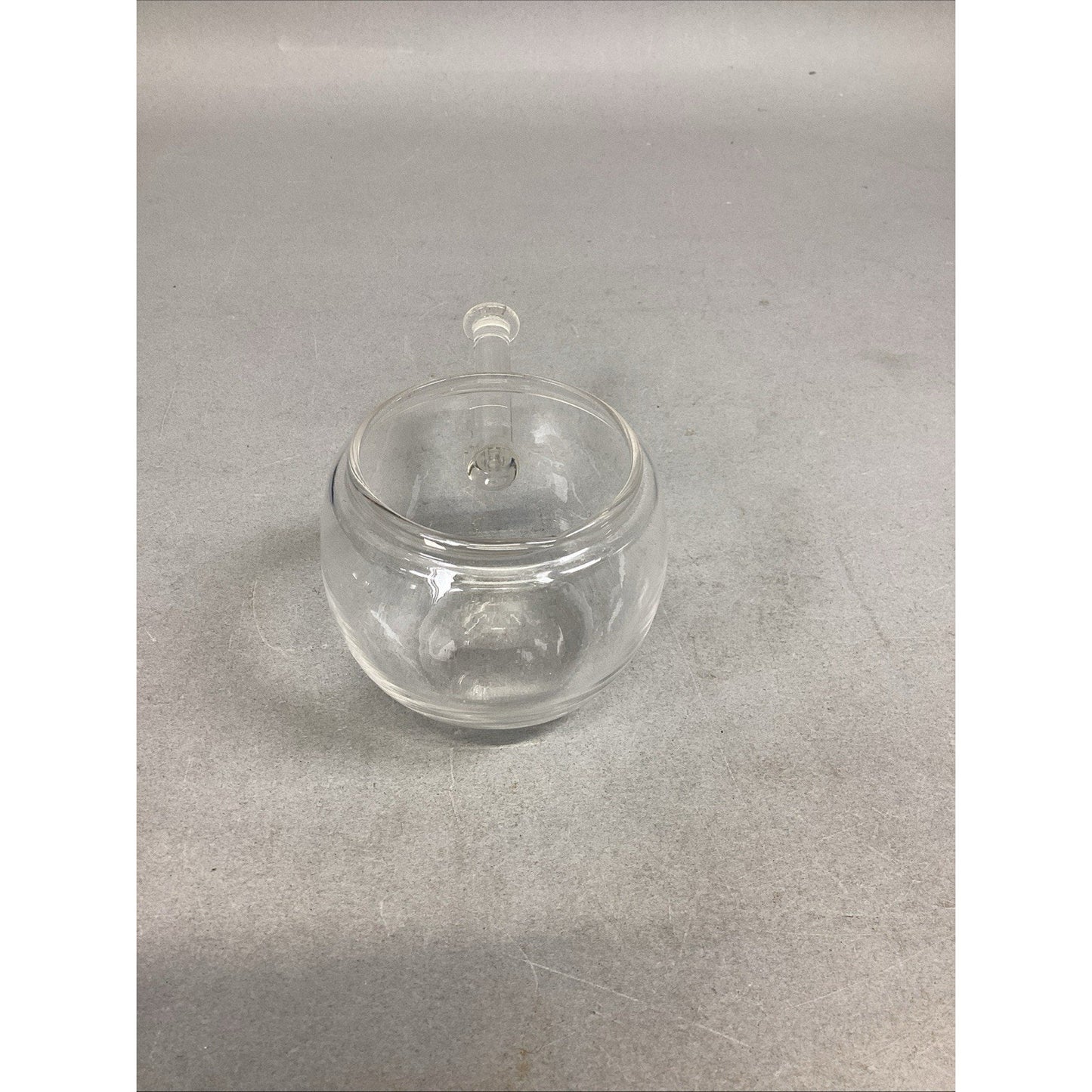Vintage Glass Nitro Bowl With Handle - 5”L