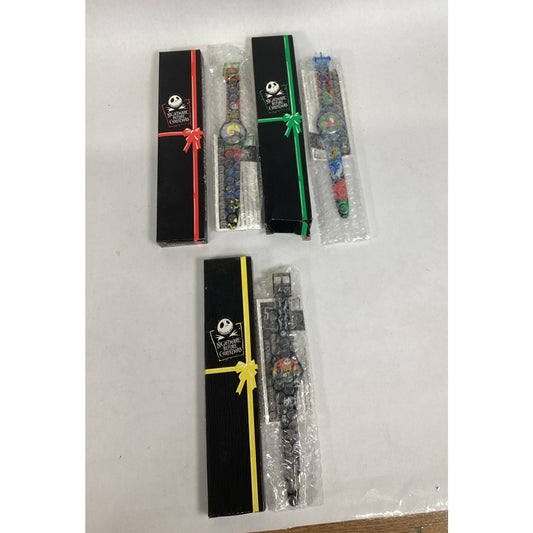 Nightmare Before Christmas 1993 Burger King (3) Watch Set - New