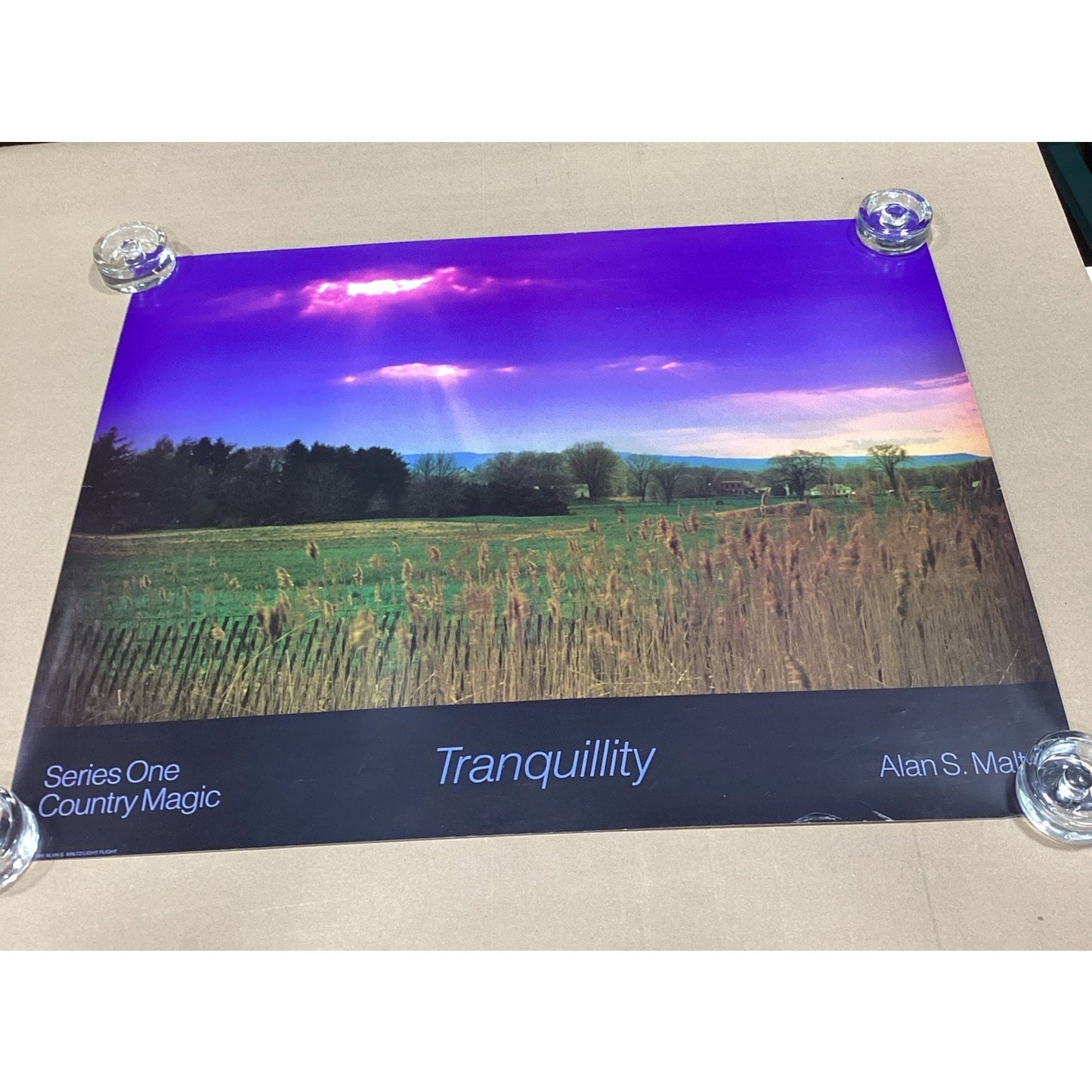 1985 Alan S. Maltz Series One Country Magic Tranquility Poster - 29.75x24”
