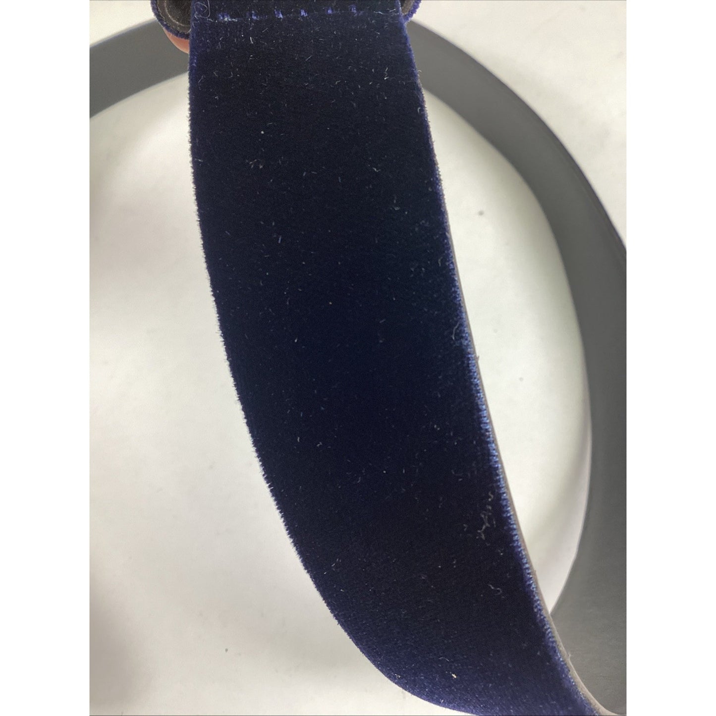 Bergdorf Goodman Blue Suede Men’s Belt - NWT - Size 36 - Made In Italy