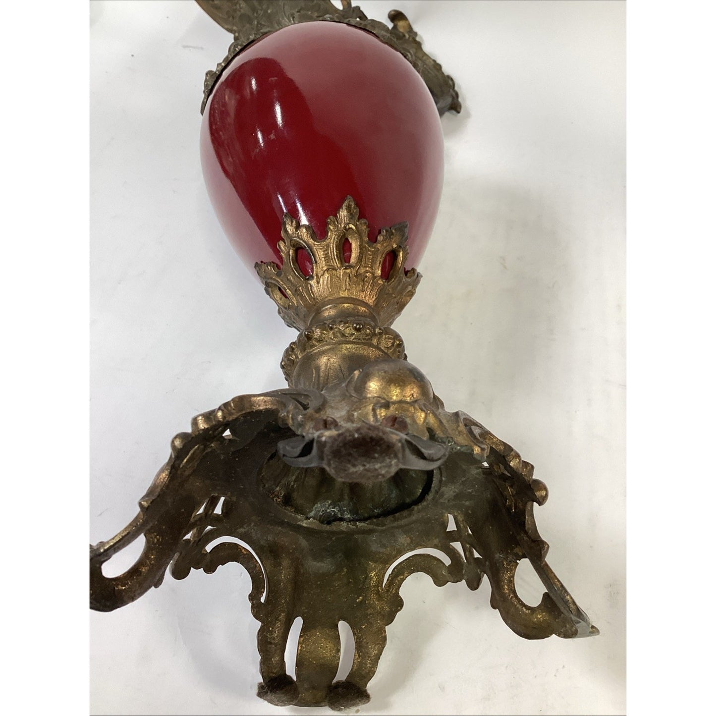 Pair Of Antique French Victorian Style Mantel Ewers/Garniture Urns -19th Century