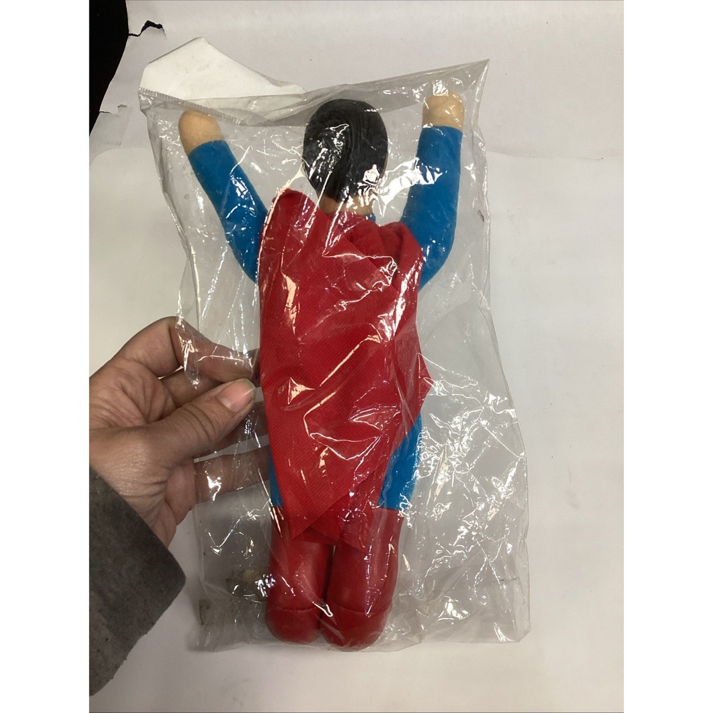 Rare Vintage 1991 DC Comics Plush Superman Figure W/ Soft Vinyl Head - NOS