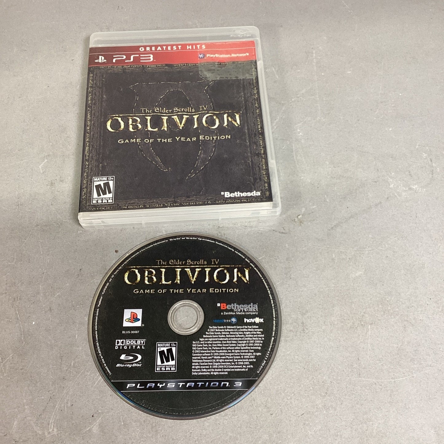 The Elder Scrolls IV Oblivion Game Of The Year Edition PlayStation 3 - Disc/Case
