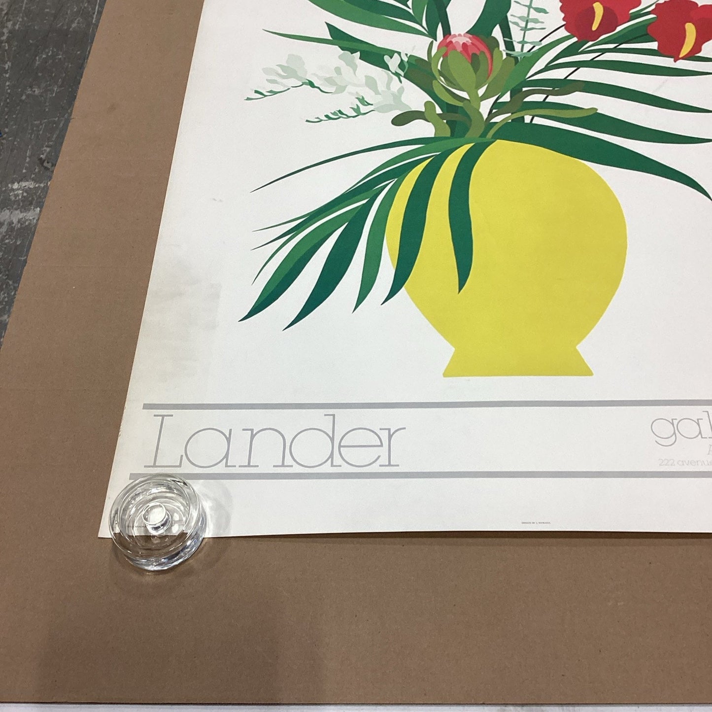 Galerie El Baz Lander - Floral Poster - 39.5x27.25”