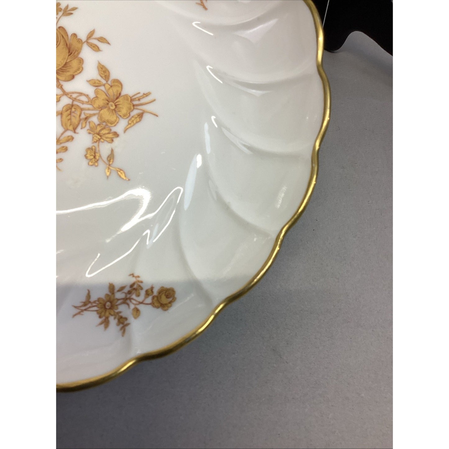 Limoges Floral White Dessert Dish - Made In France