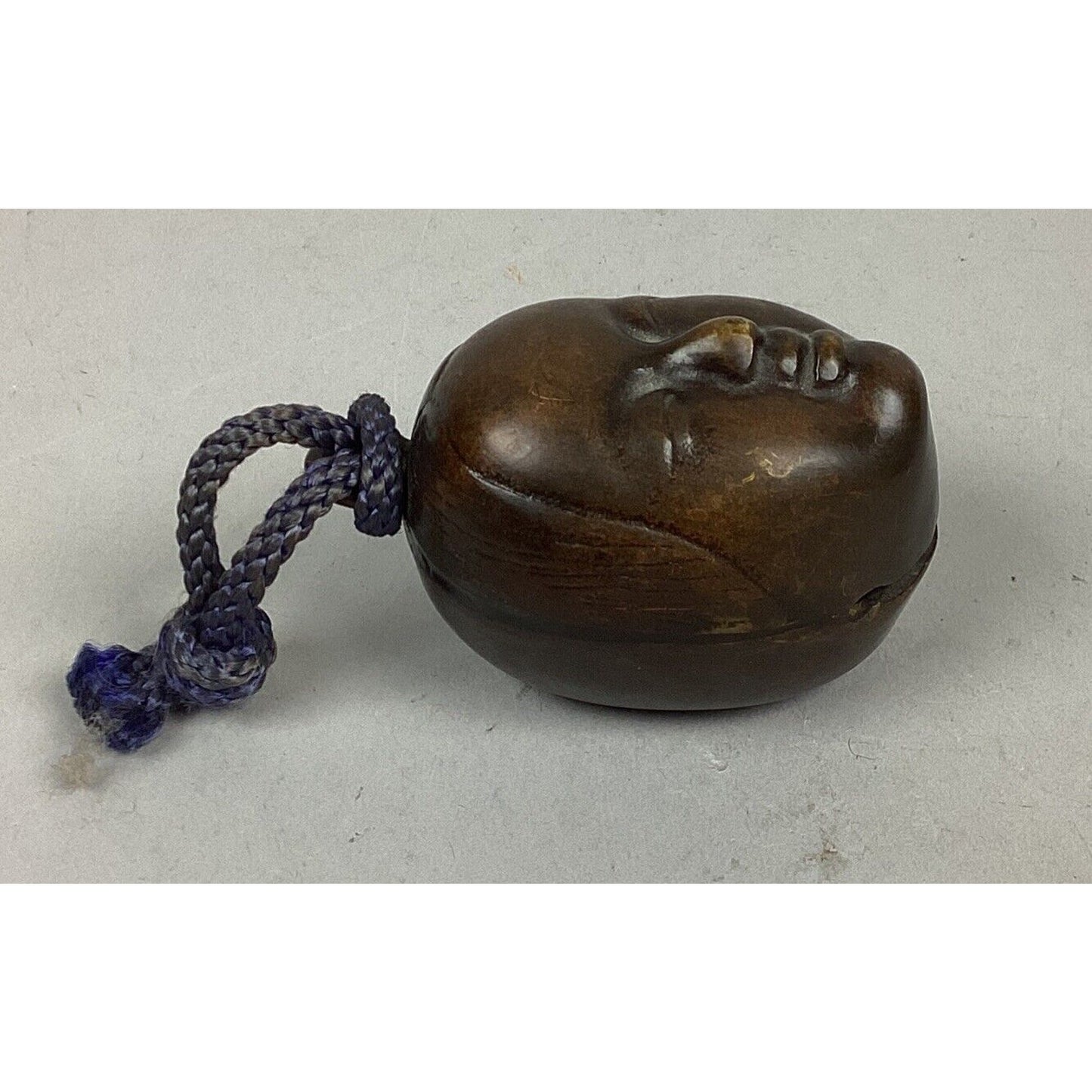 Vintage Japanese Face Bell With Holder