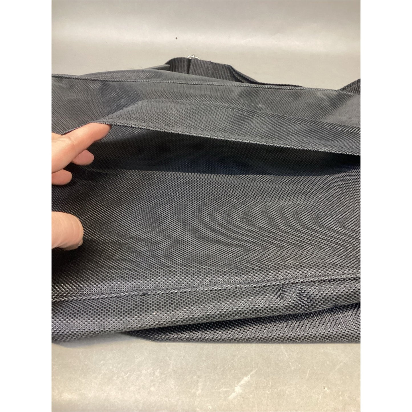 Bella Russo Travel Bag 2 Compartments - Black & Blue - 16" x 11"