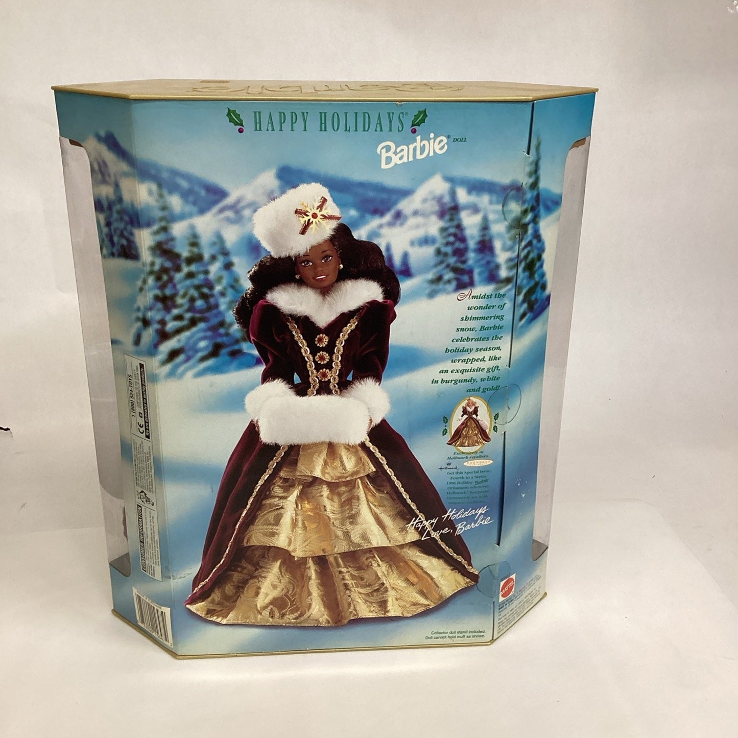1996 Mattel African American Special Edition Happy Holidays Barbie