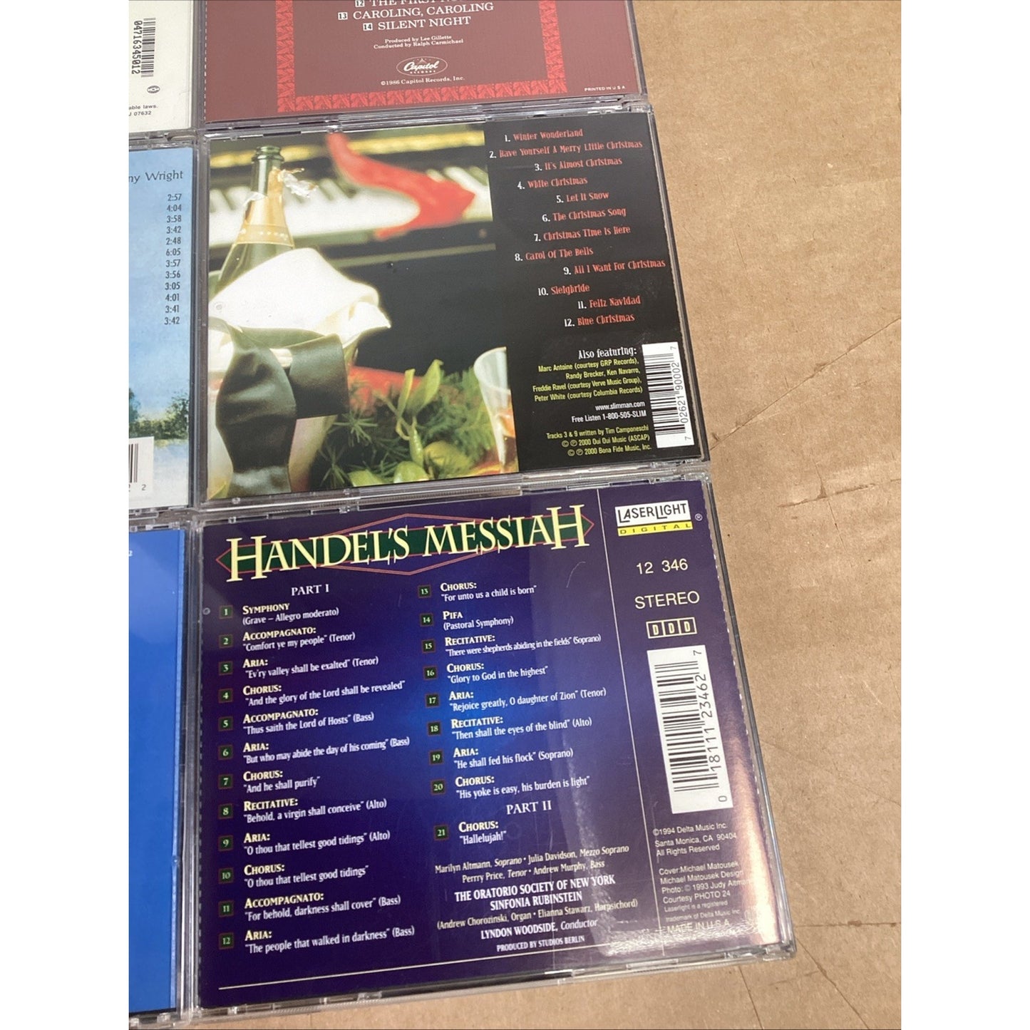 Lot Of 6 Christmas CDs - Handel’s Messiah, Nat King Cole, Danny Wright