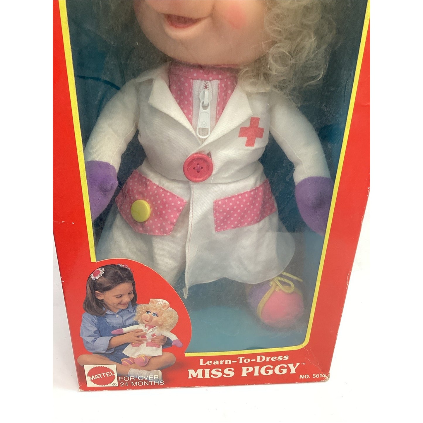 Jim Henson's Muppets Learn To Dress Miss Piggy Nurse Doll - Sealed